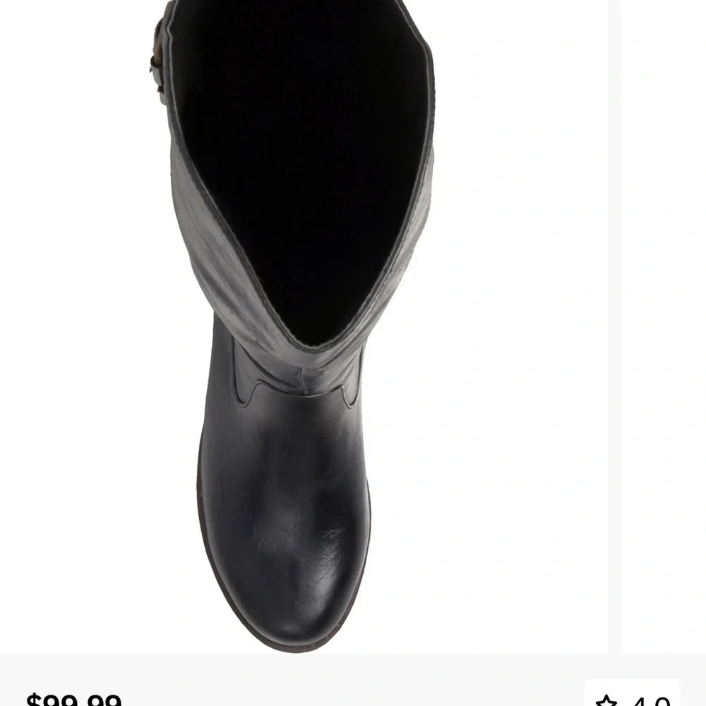 Journee Collection Black Knee High Riding Boots